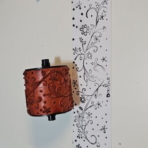 Doodle Stampin Round Jumbo wheel stamp 2" wide